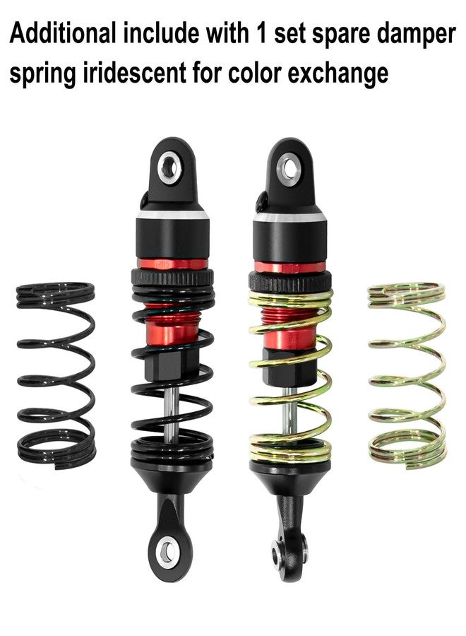 LRFHL Aluminum RC Shock Absorber Front Rear Adjustable Springs Shock Damper Upgrade Part for Traxxas 1/16 Mini Slash BL-2S 4x4 Short Course Truck 108164-1 (4PCS, Red) - Image 5